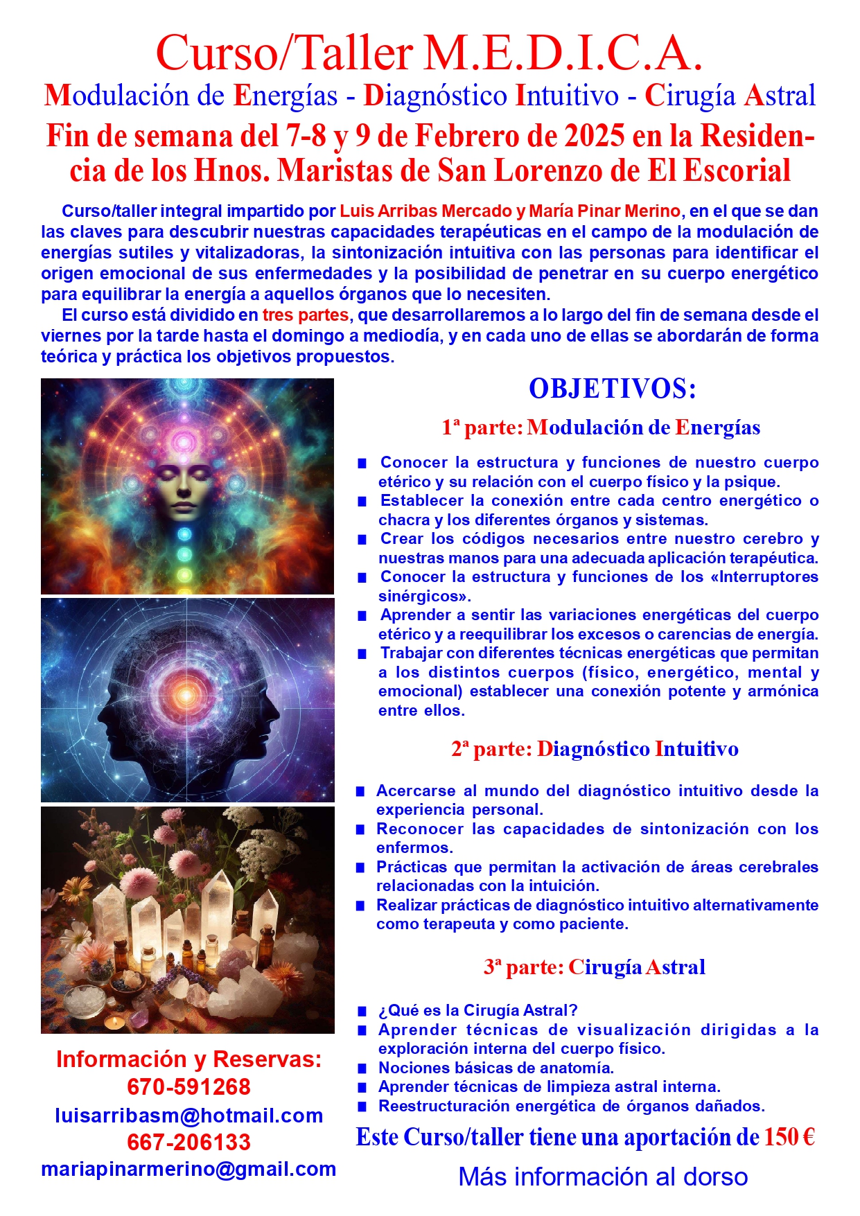 Curso ME.DI.CA en Madrid: 7, 8 y 9 de febrero 2025